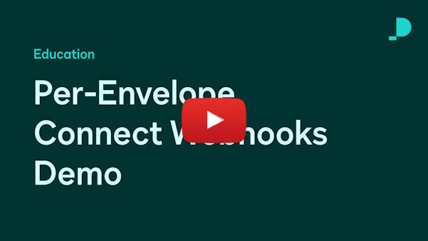 Per-Envelope Connect Webhooks Demo