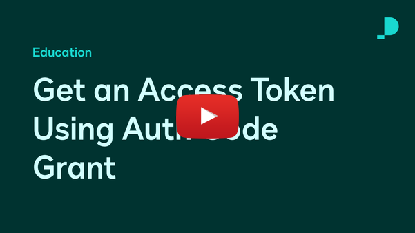 Get an Access Token Using Auth Code Grant