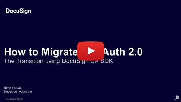 OAuth Migration Walkthroughs