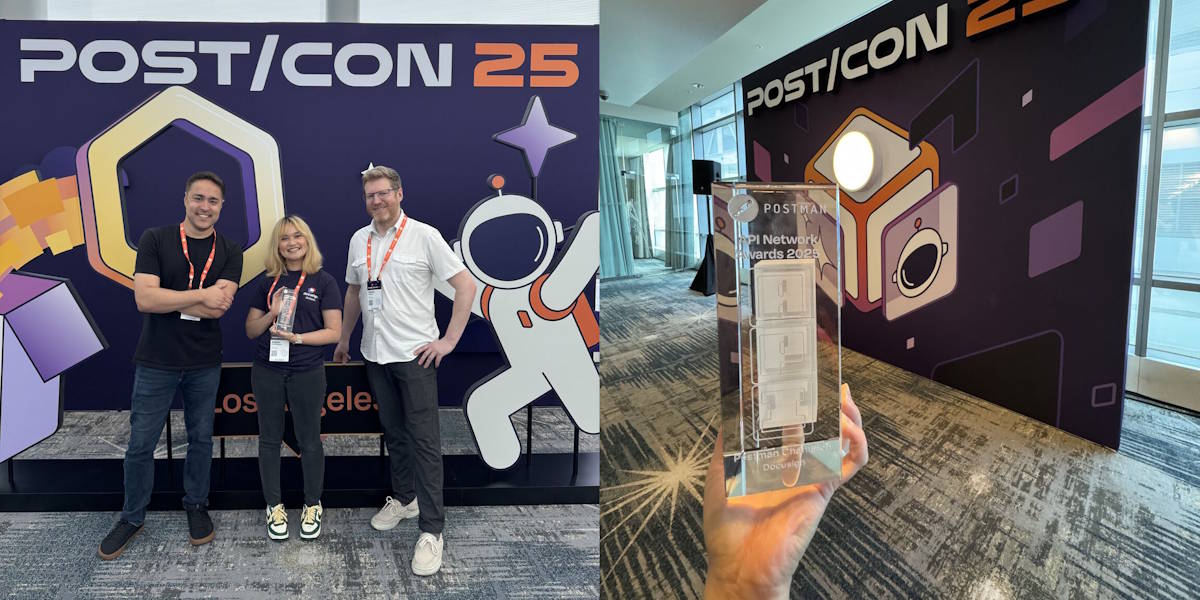 Postman award winners at POST/CON 2025: Docusign took home a Postman Champion award.