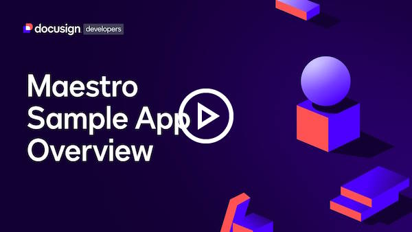 Try the Maestro API sample app