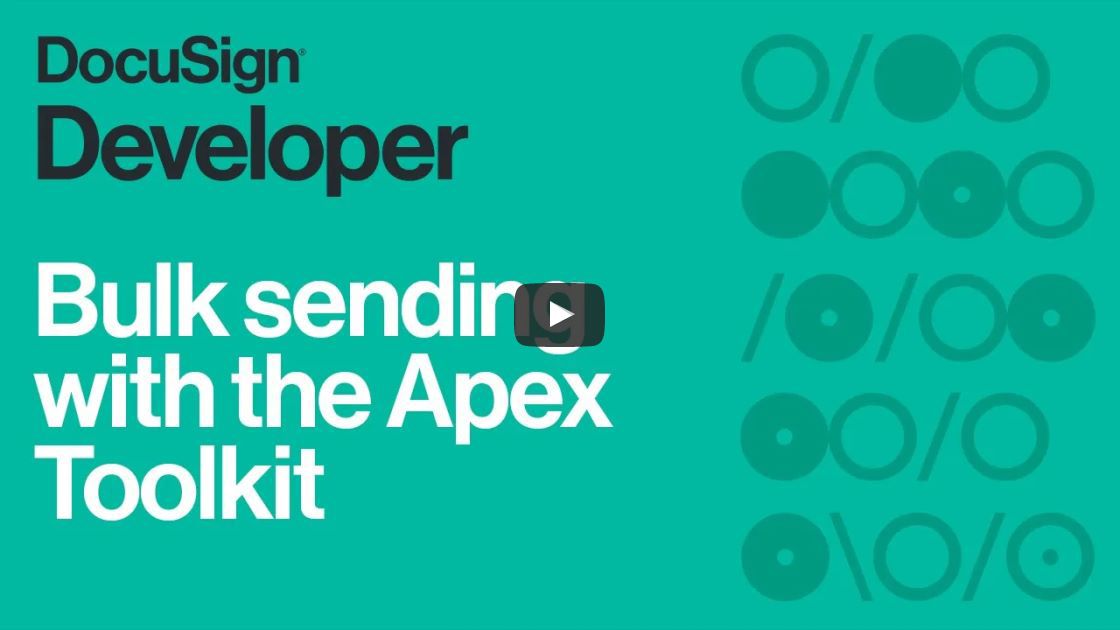 Bulk Sending with Apex Toolkit