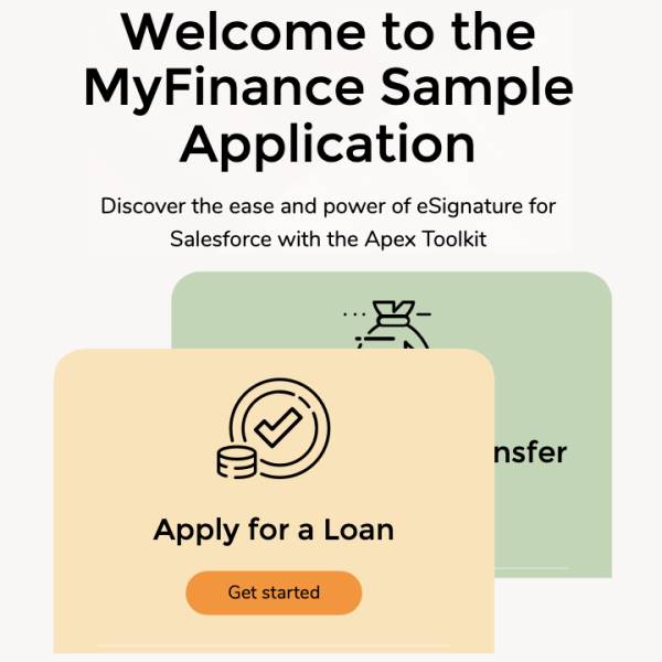 Our first ever sample app using the Apex Toolkit: MyFinance