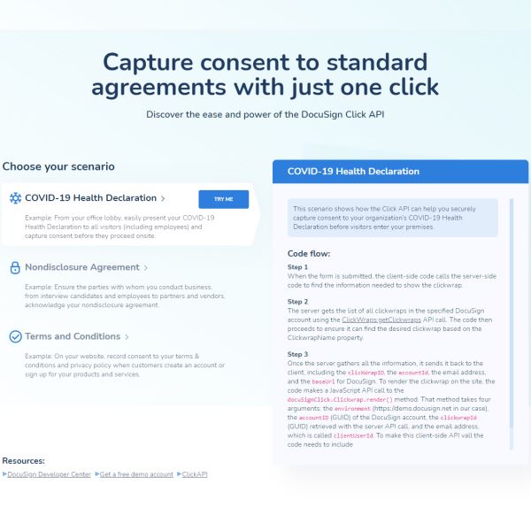 Capture consent with MyClickwrap